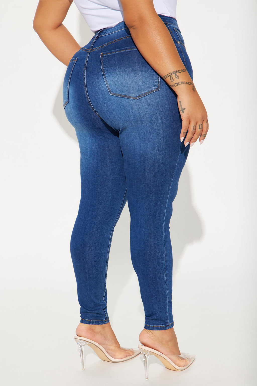 Imani Stretch Skinny Jeans - Dark Wash