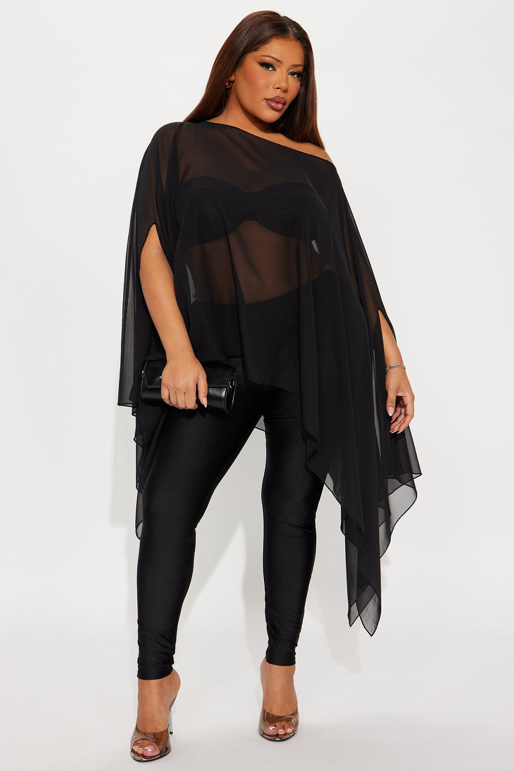 See Through Me 3 Piece Pant Set - Black