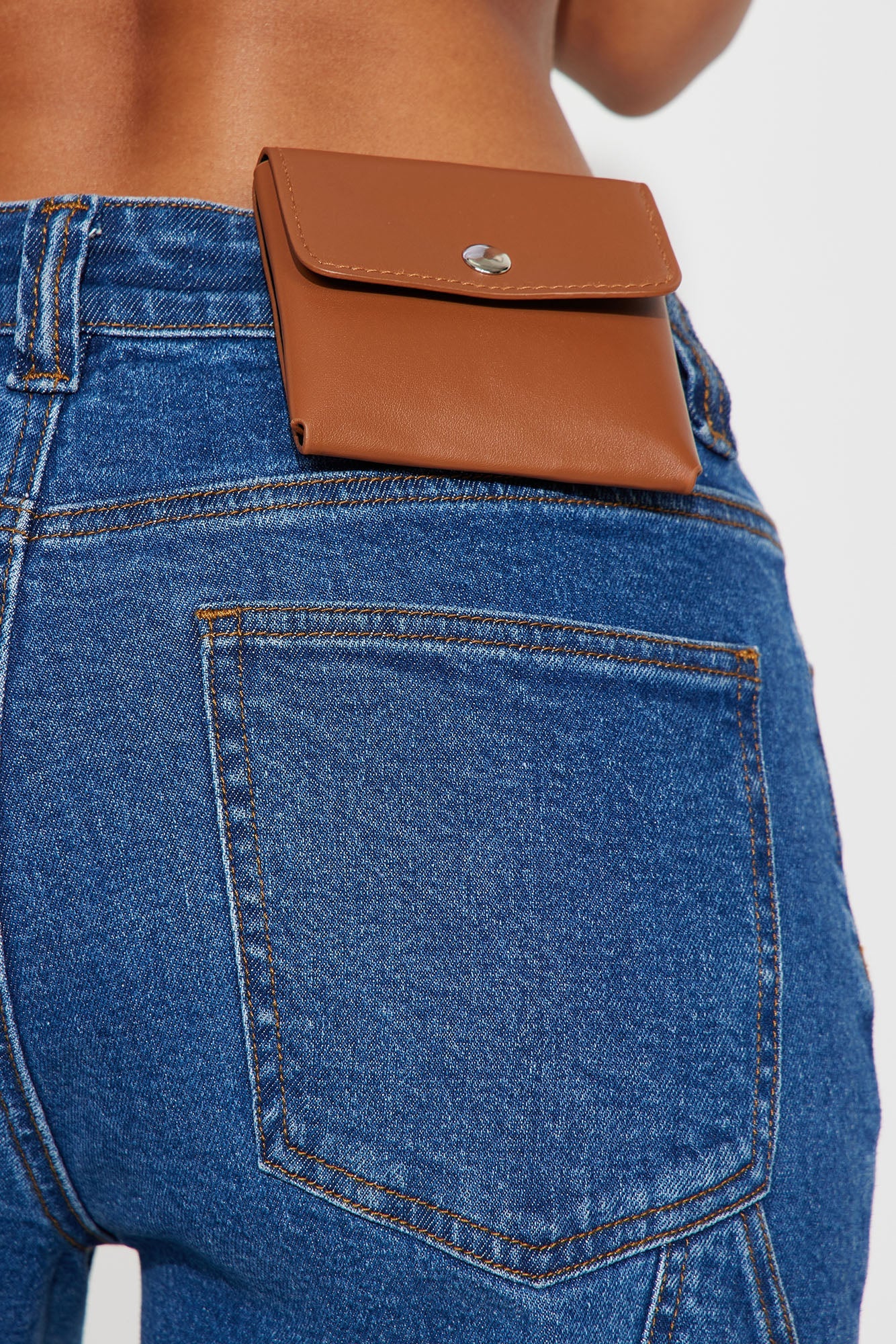 Full Of Secrets Utility Straight Leg Jeans - Medium Wash