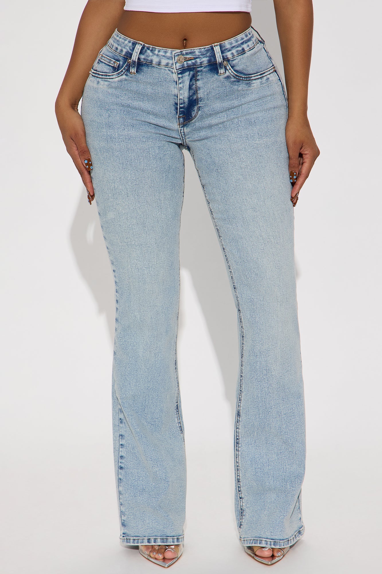 Best Ever Low Rise Flare Jeans - Light Wash