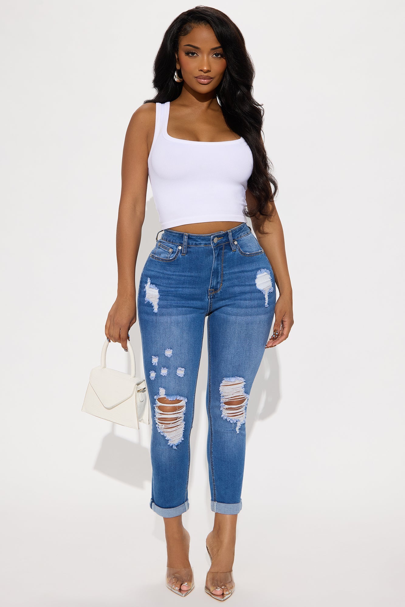 Keep Coming Back Boyfriend Jeans - Medium Blue Wash