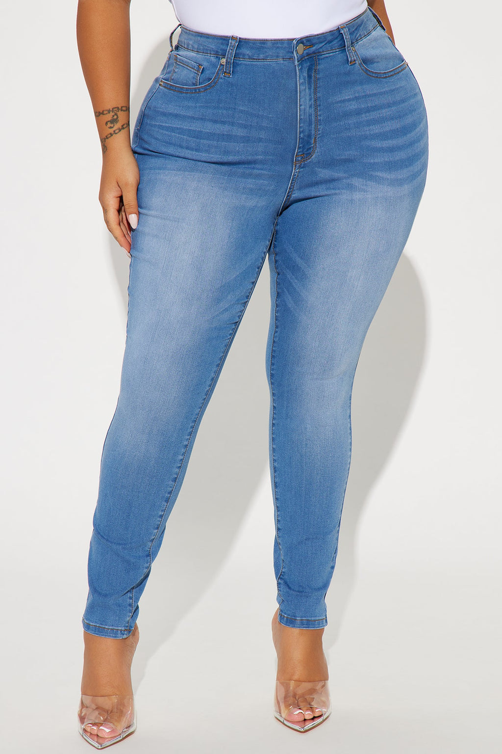 Imani Stretch Skinny Jeans - Medium Wash