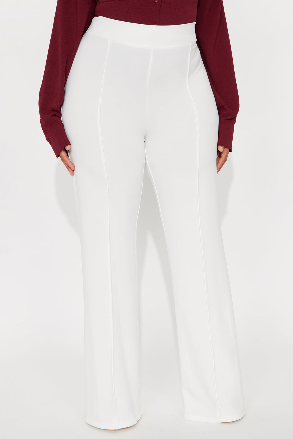 Victoria High Waisted Dress Pants - Ivory