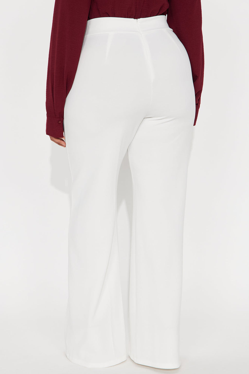 Victoria High Waisted Dress Pants - Ivory