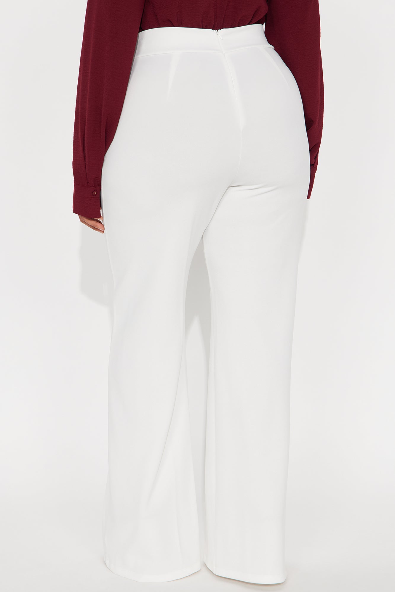 Victoria High Waisted Dress Pants - Ivory