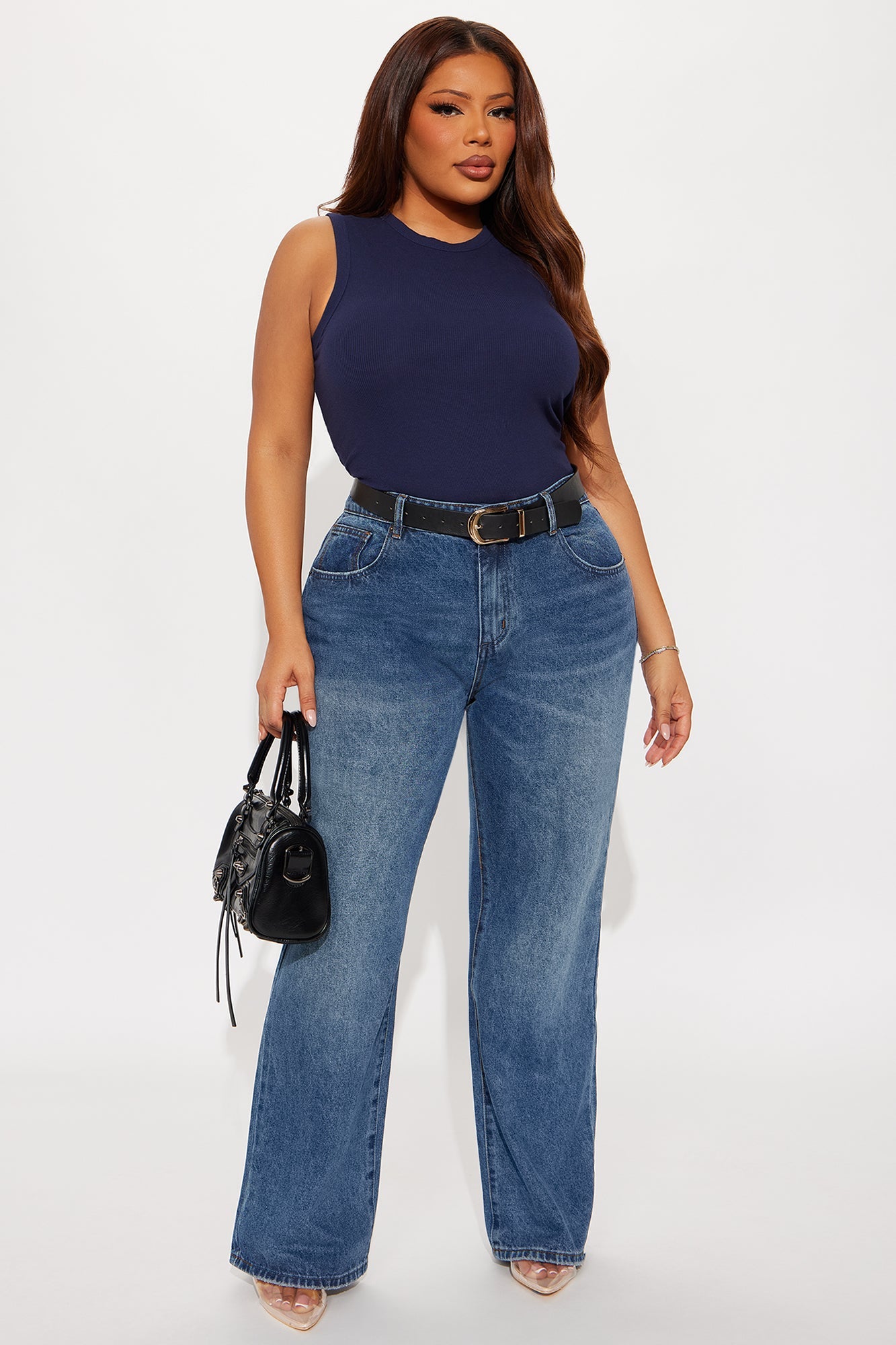Minimal Muse Straight Leg Jeans - Dark Wash