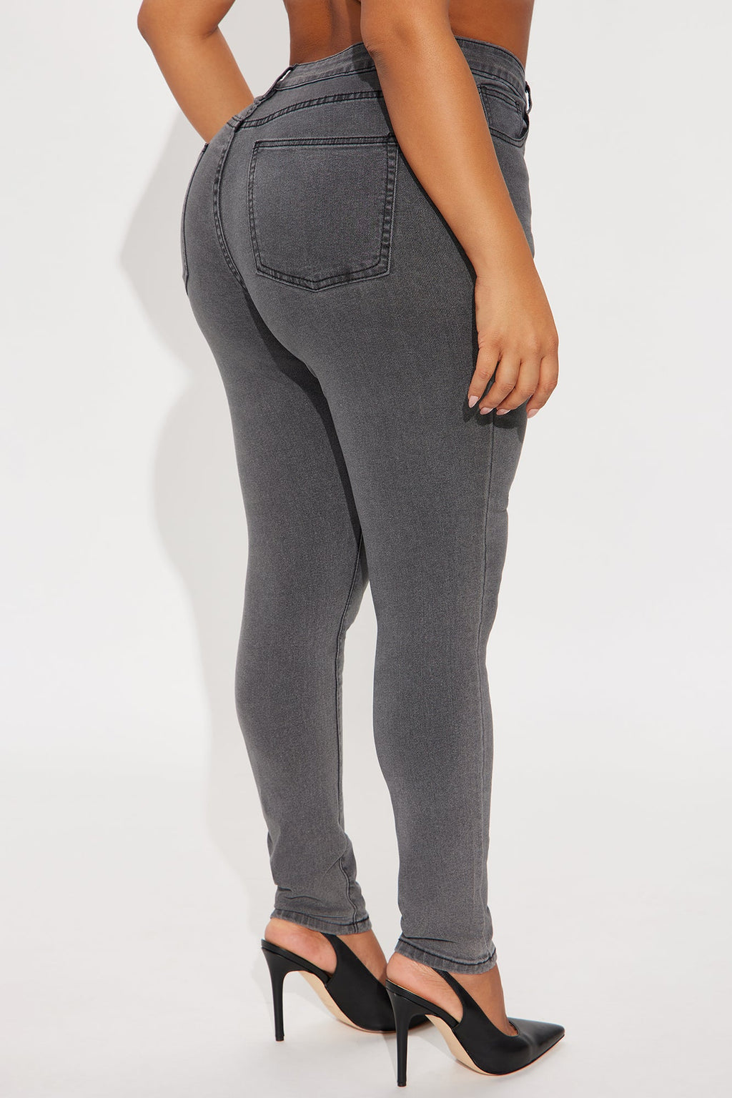 In The Black Skinny Jeans - Charcoal
