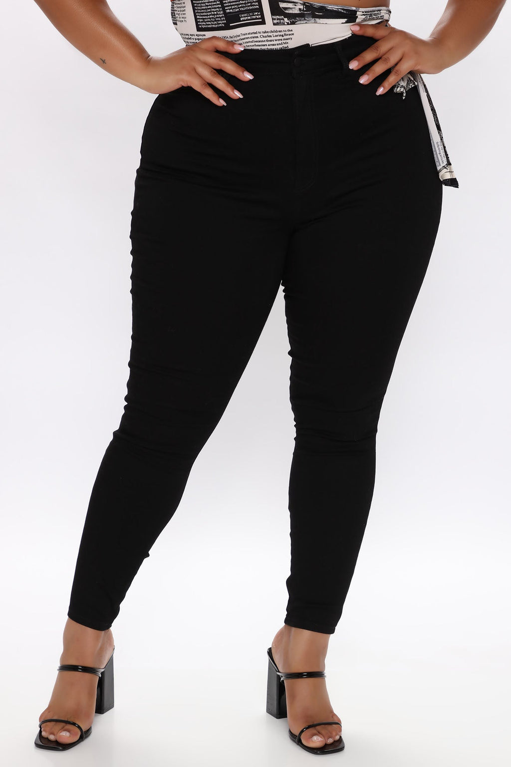 Flex Game Strong Super High Rise Skinny Jeans - Black