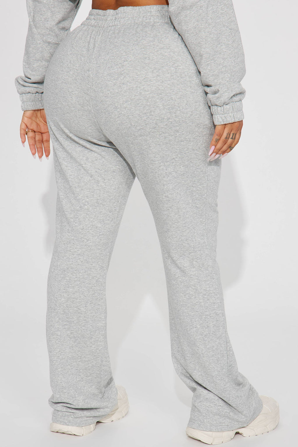 Give It Away Lounge Flare Pant - Heather Grey