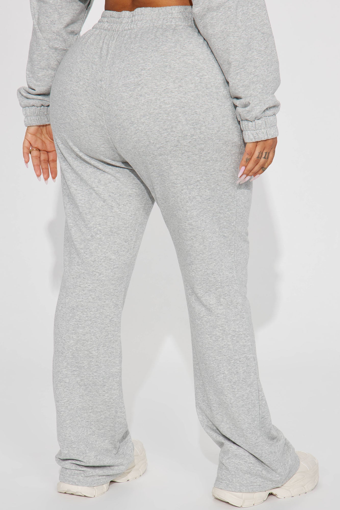 Give It Away Lounge Flare Pant - Heather Grey