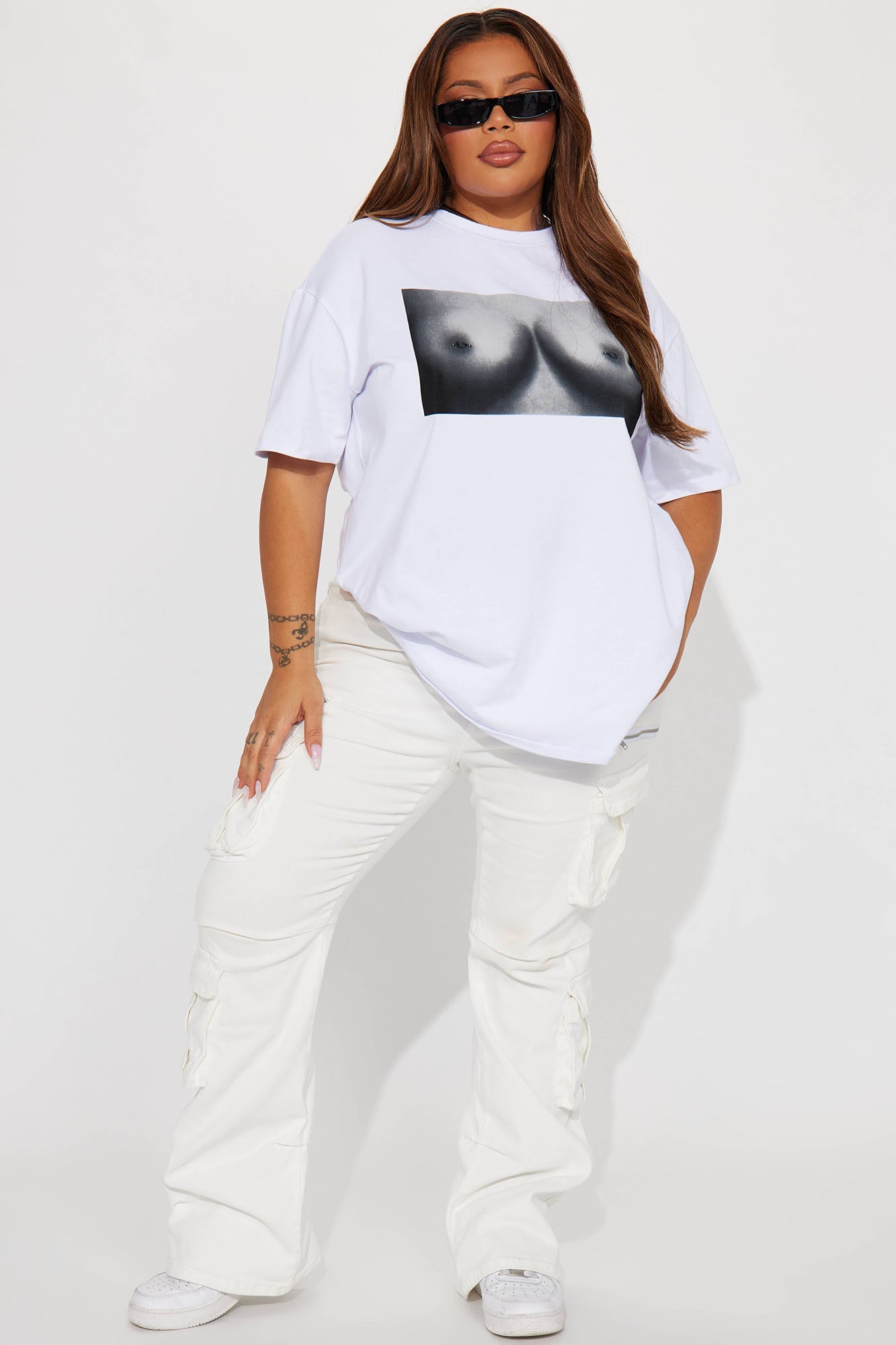 Always Sitting Pretty Graphic Tee - White