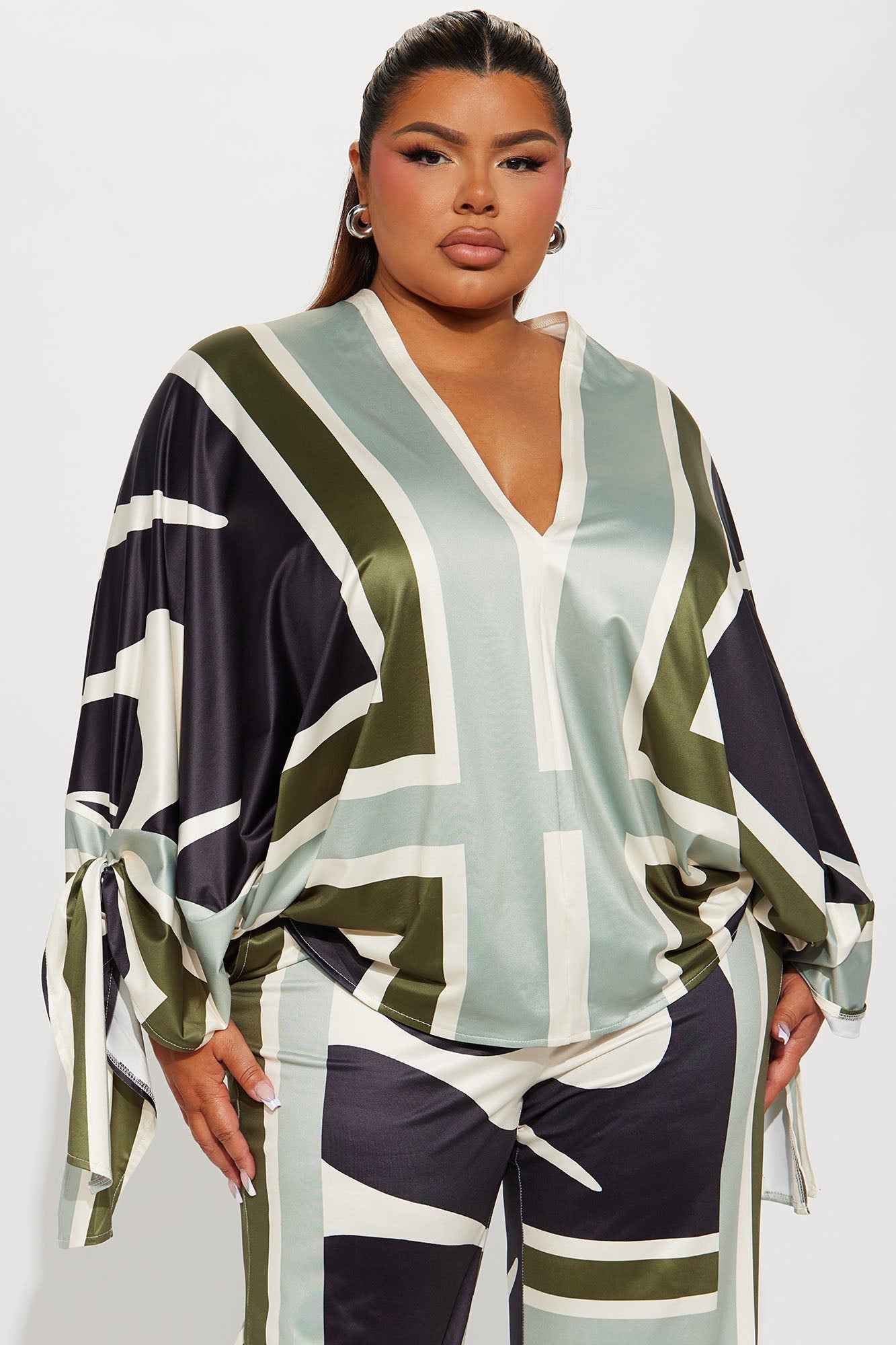 Missed You Pant Set - Sage/combo