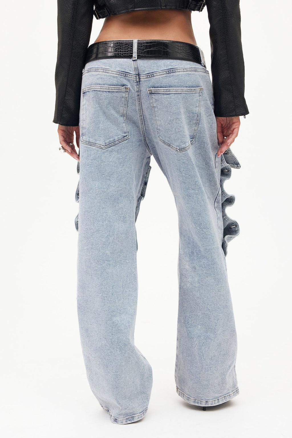 Sticking With It Stretch Straight Leg Jeans - Light Wash