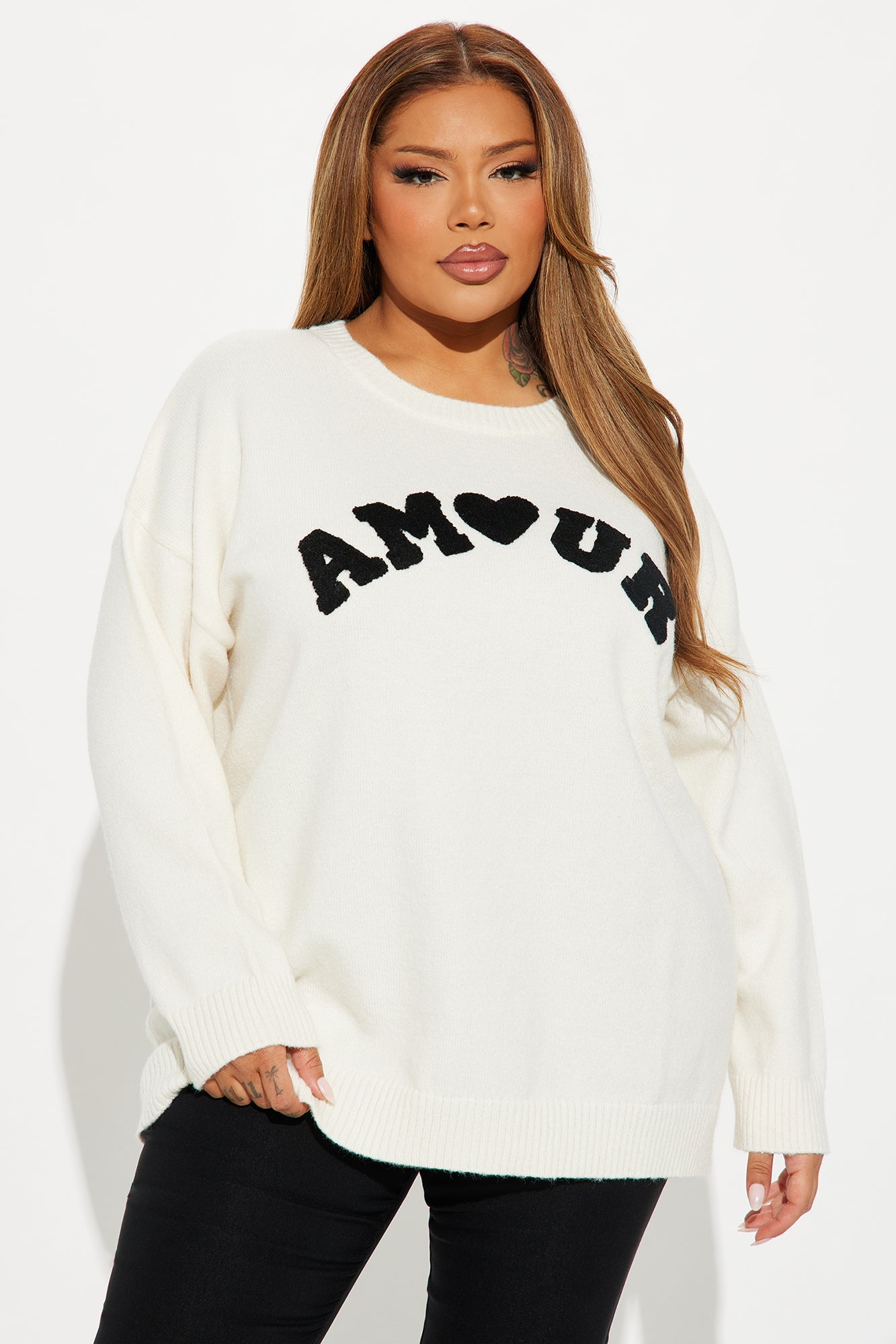 Amour Sweater - Cream/combo