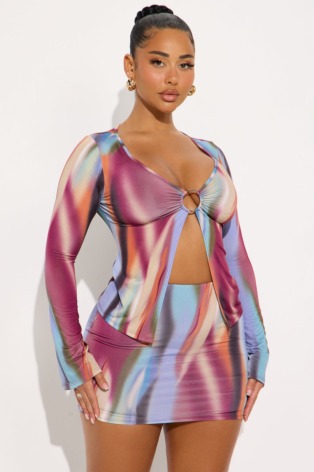 Matching Energies Skirt Set - Multi Color