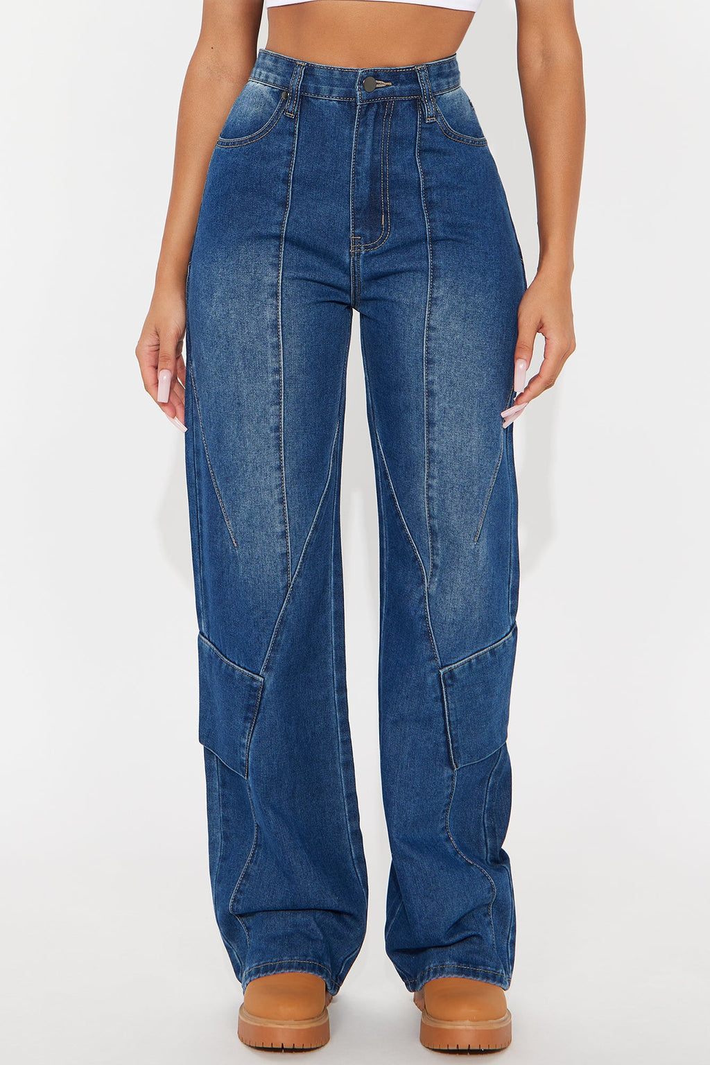 Perfectly Aligned Straight Leg Jeans - Dark Wash