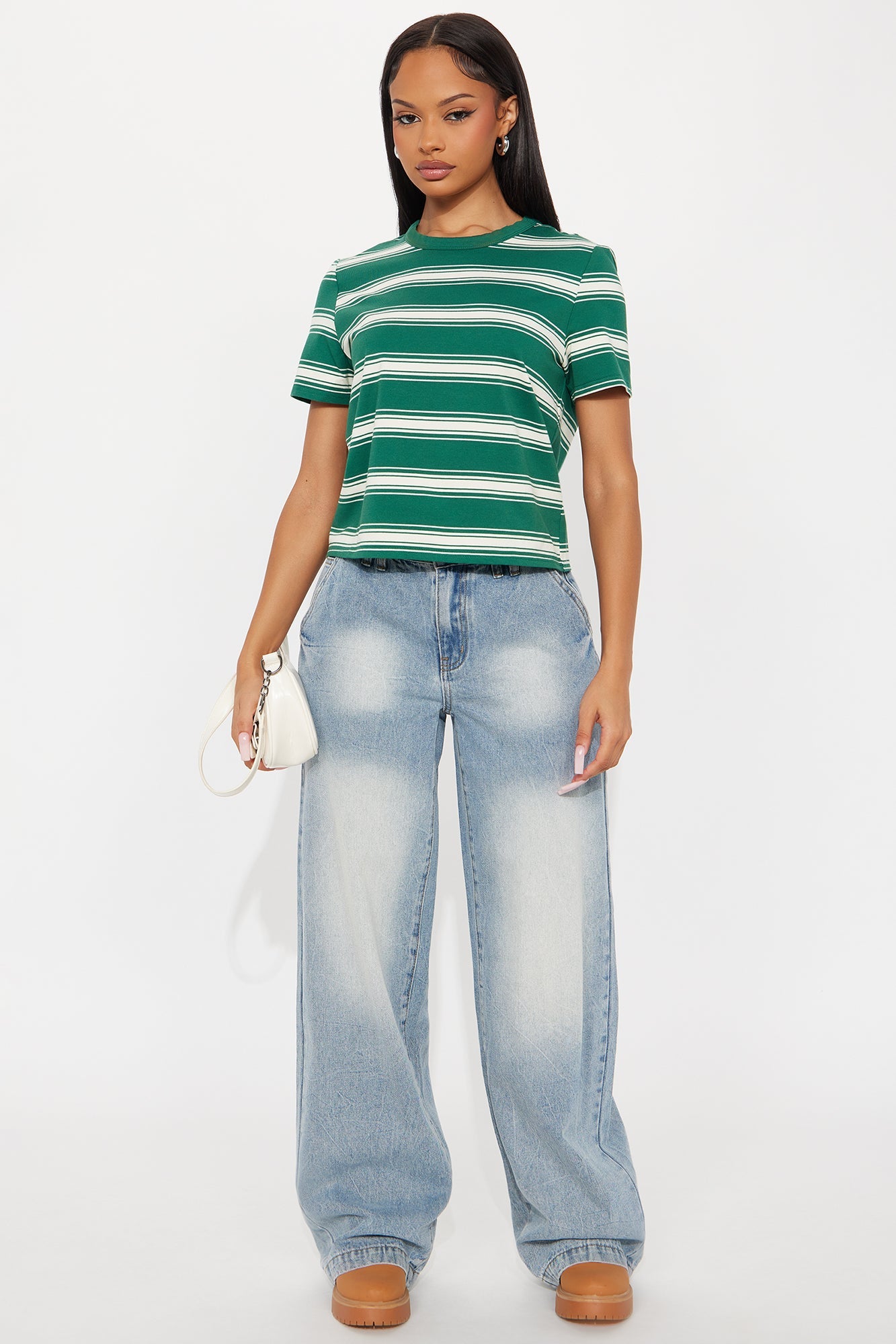 Out Of Here Wide Leg Jeans - Light Wash