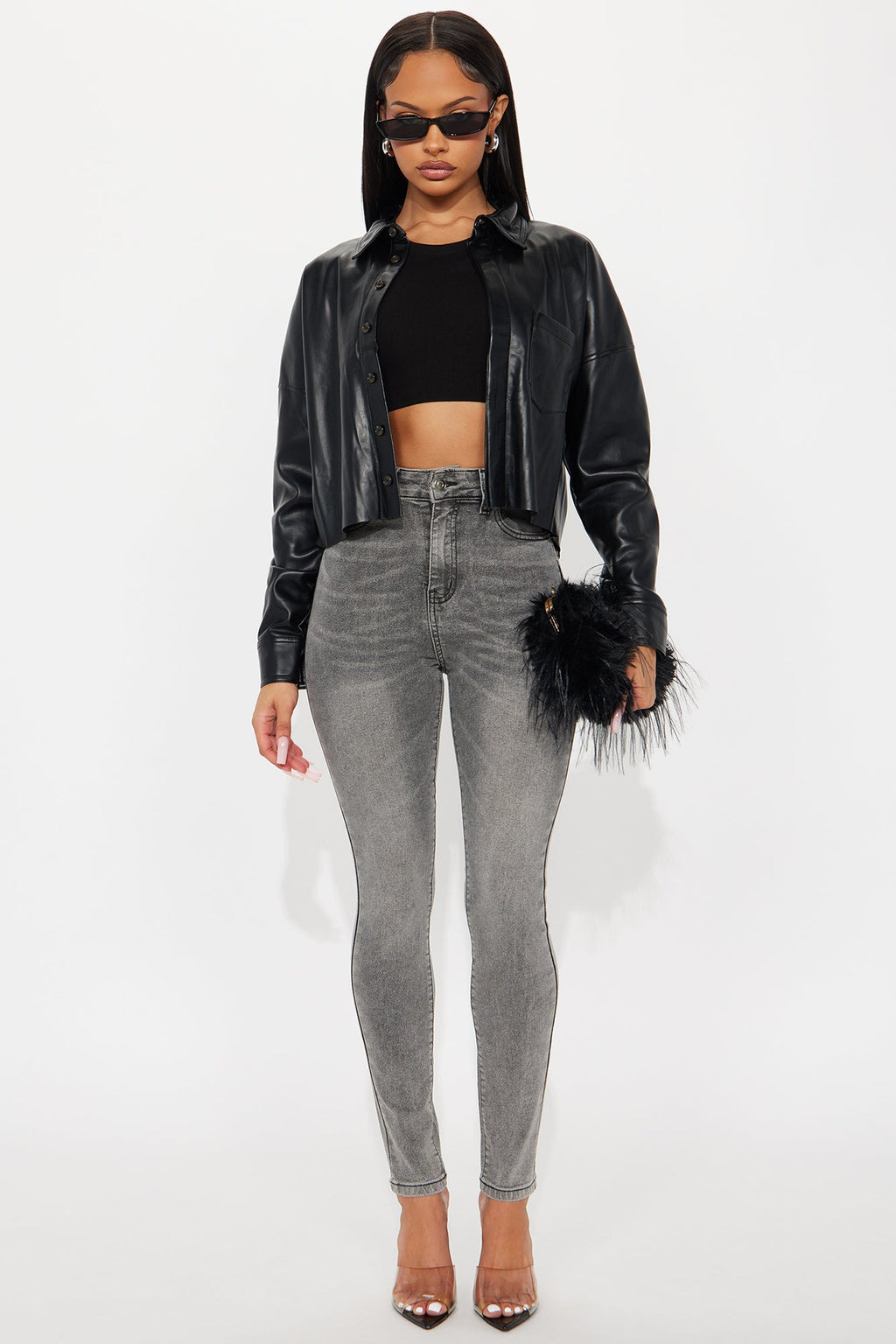 In The Black Skinny Jeans - Grey