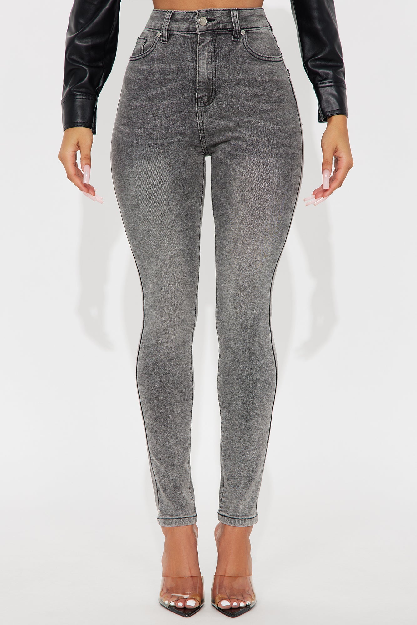In The Black Skinny Jeans - Grey