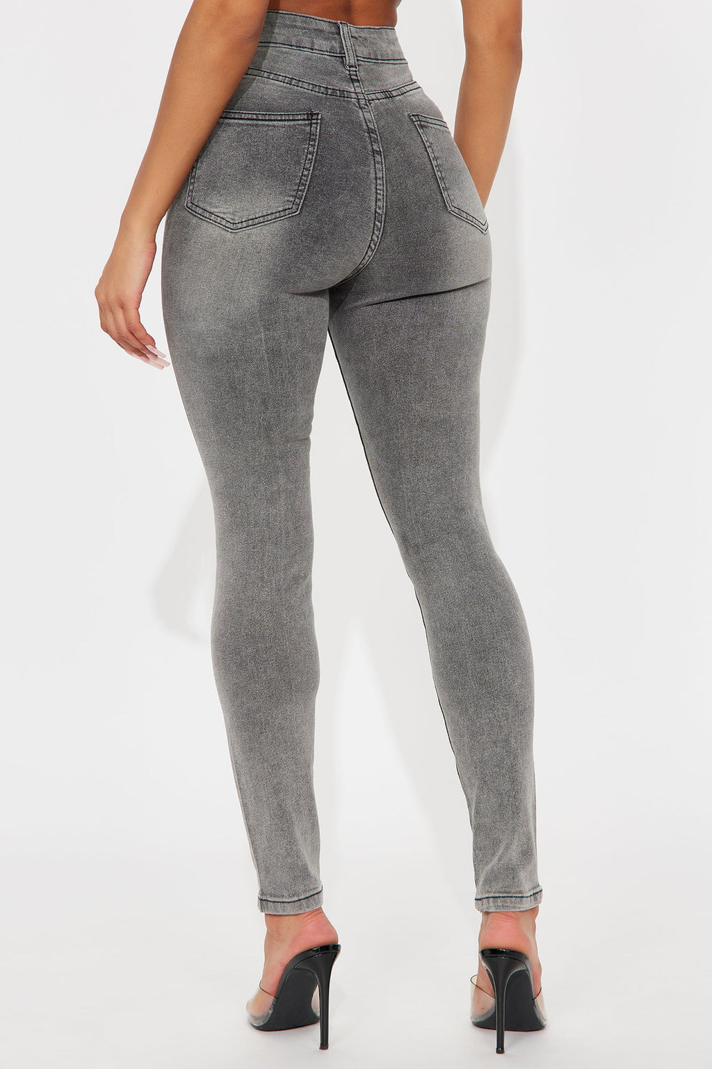 In The Black Skinny Jeans - Grey
