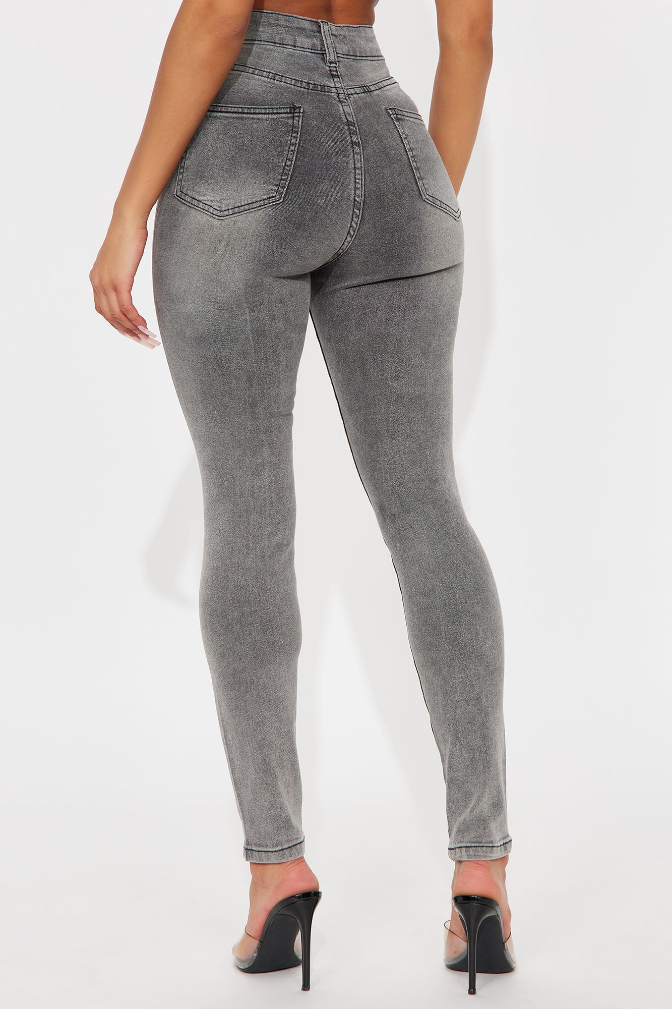 In The Black Skinny Jeans - Grey