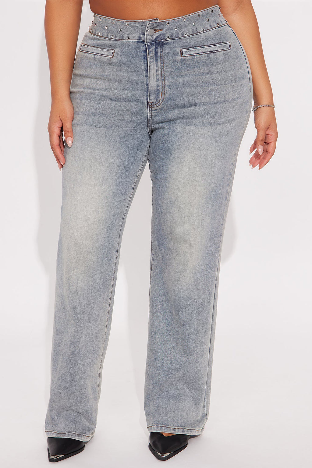 Matched Energy Stretch Straight Leg Jeans - Vintage Wash