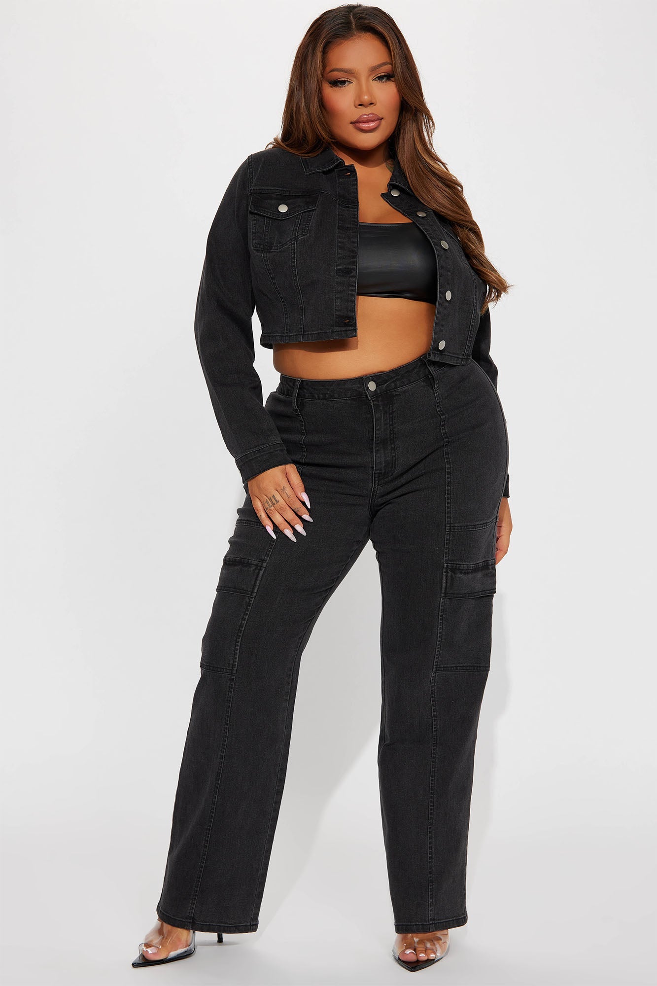 Non Disclosure Stretch Denim Jacket - Black Wash