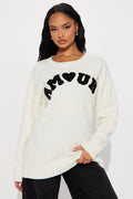 Amour Sweater - Cream/combo