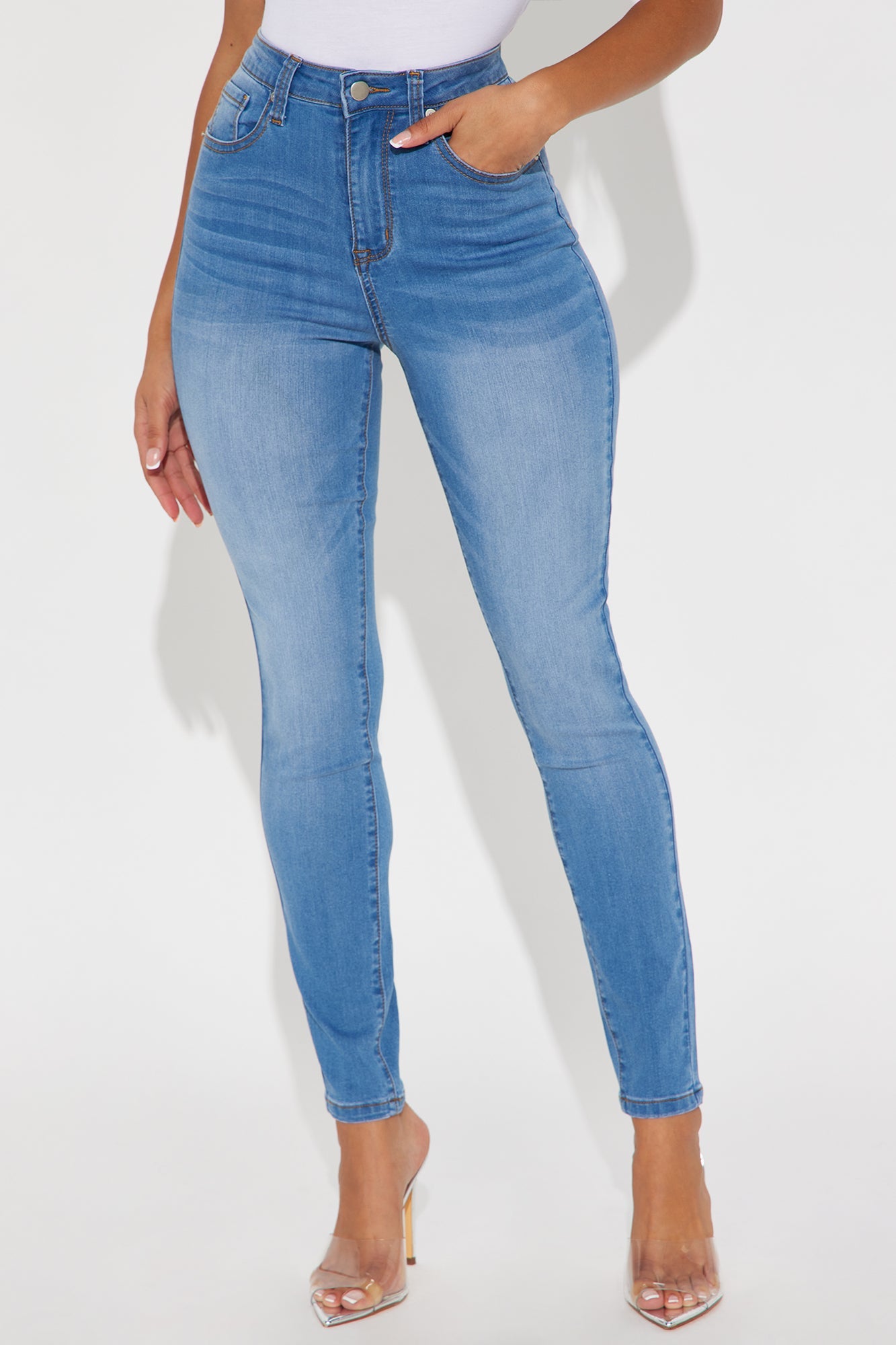 Imani Stretch Skinny Jeans - Medium Wash
