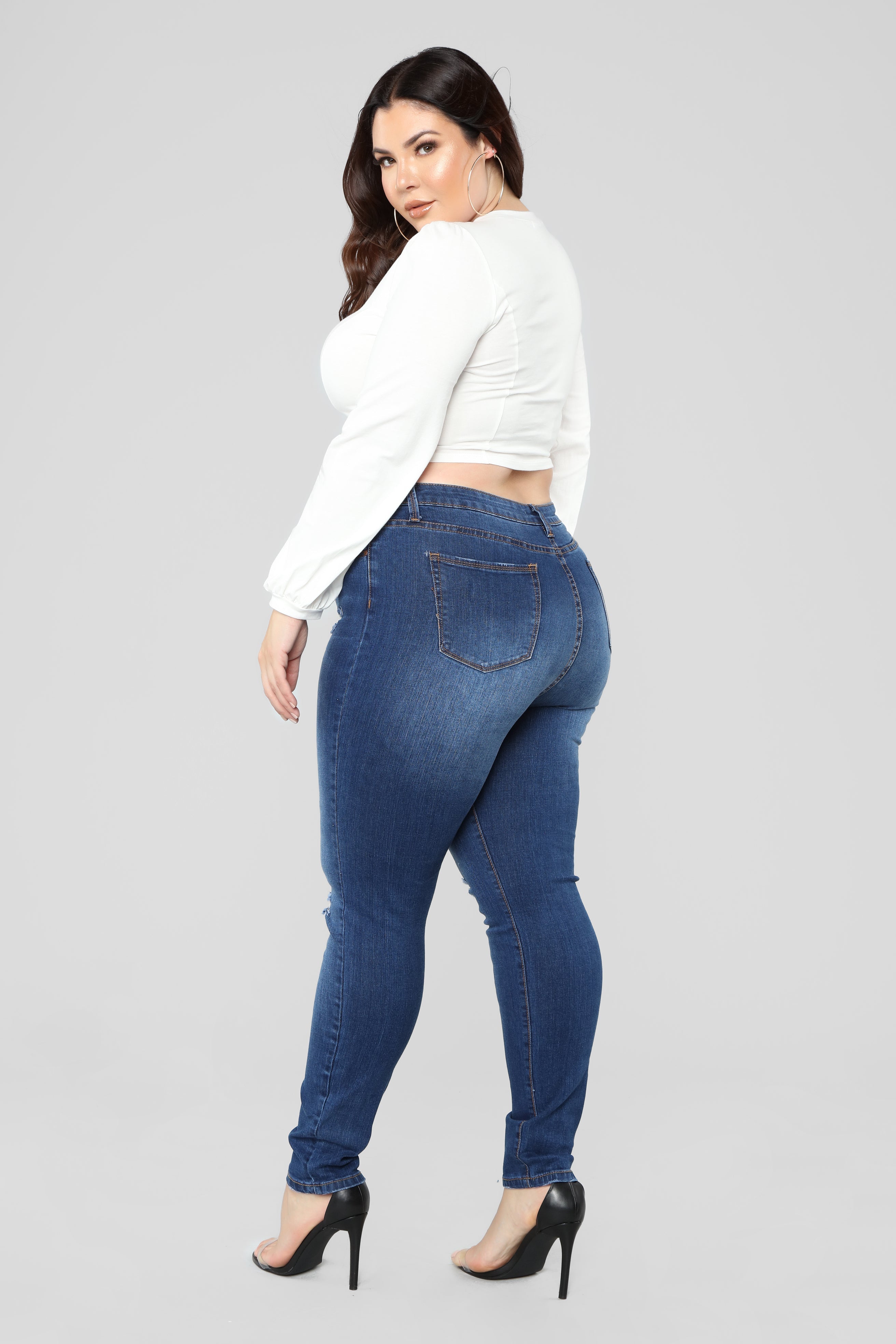 Hannah High Rise Jeans - Dark Denim