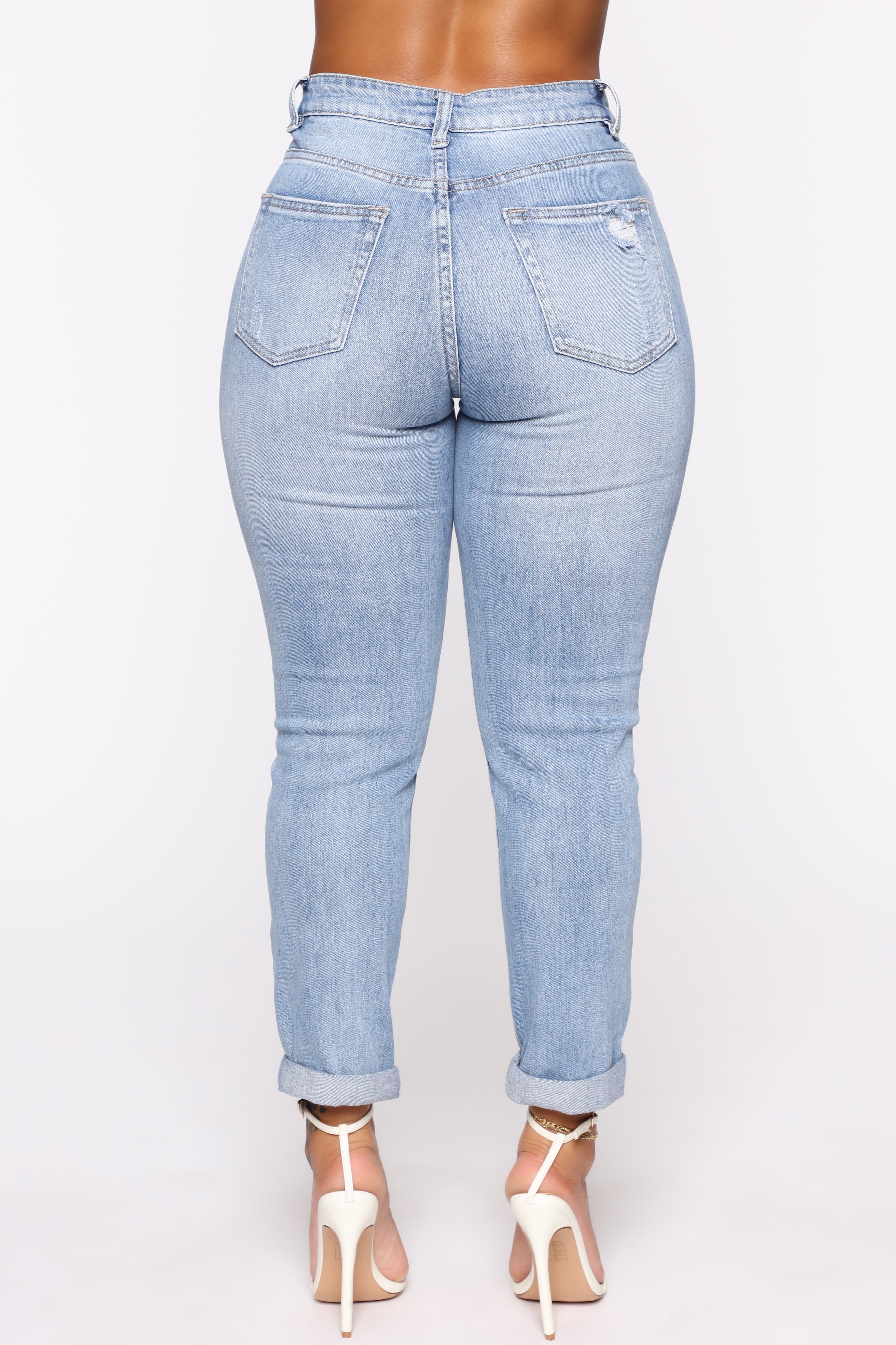 Keep Coming Back Boyfriend Jeans - Light Blue Wash