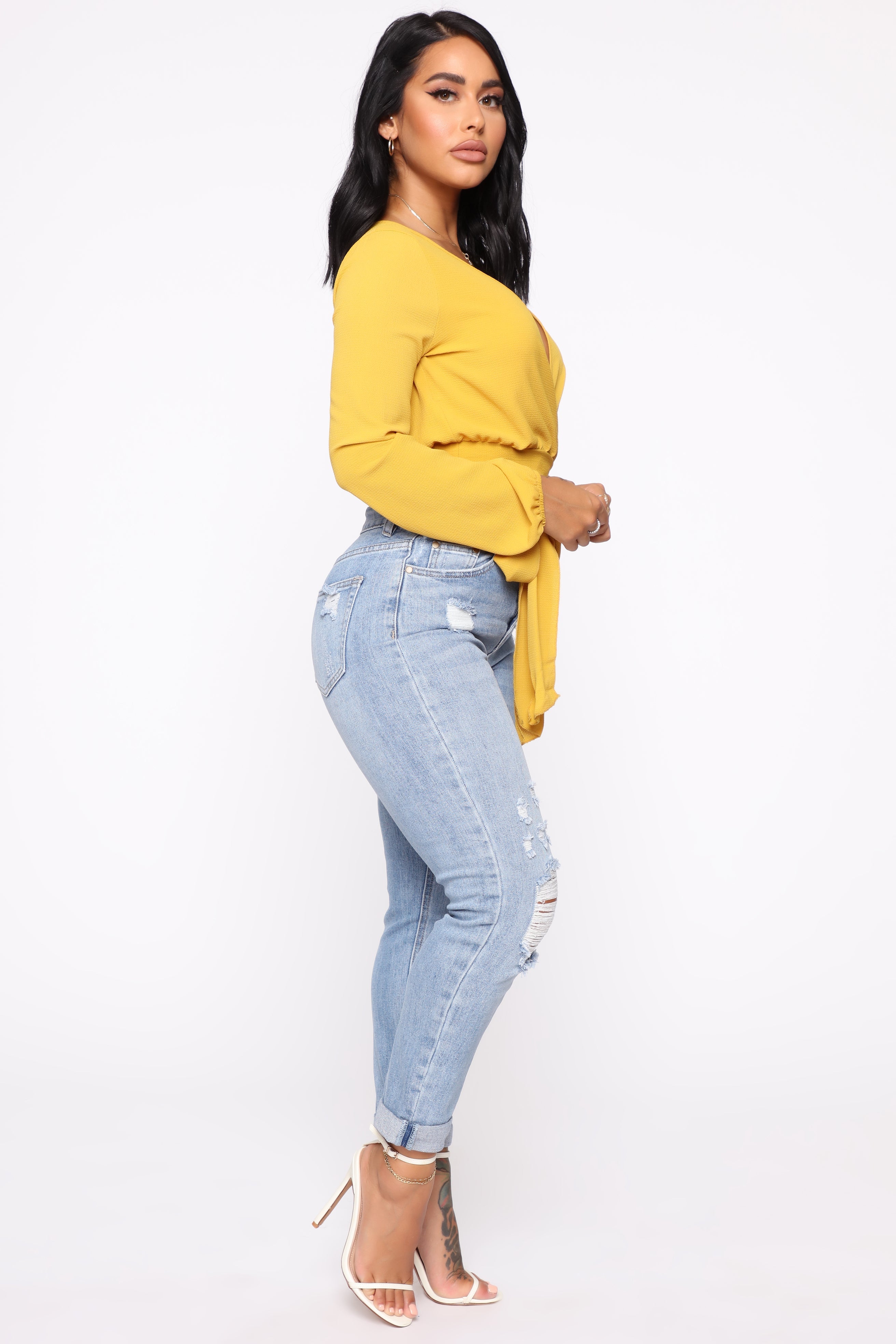 Keep Coming Back Boyfriend Jeans - Light Blue Wash