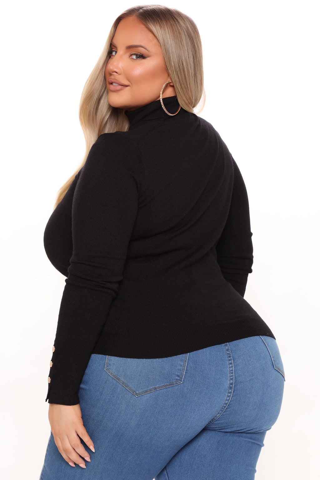 Meet Me Somewhere Turtle Neck Sweater - Black