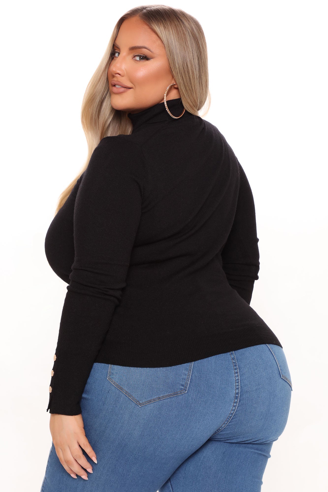 Meet Me Somewhere Turtle Neck Sweater - Black