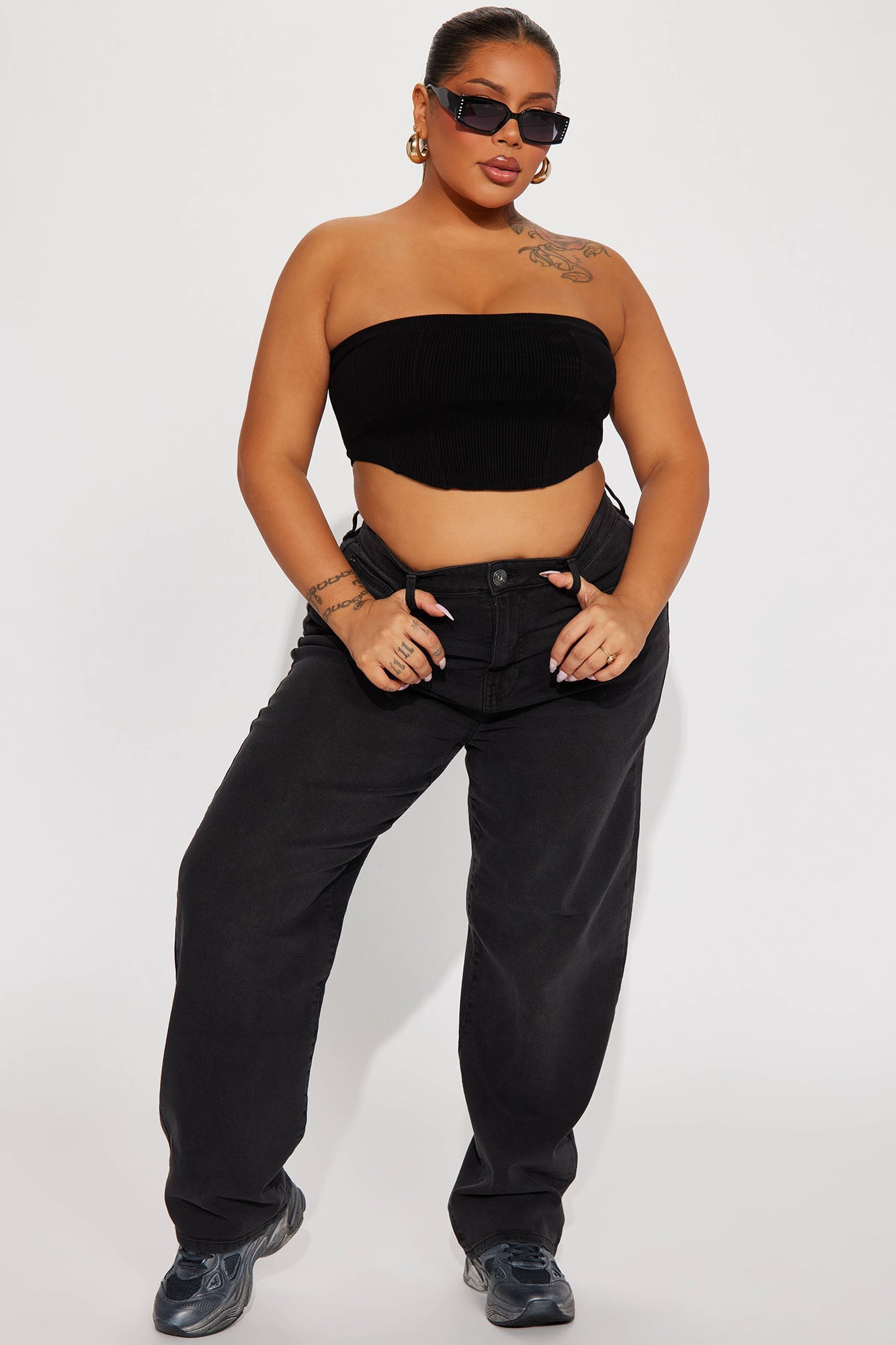 Nova 90s Straight Leg Jeans - Black Wash