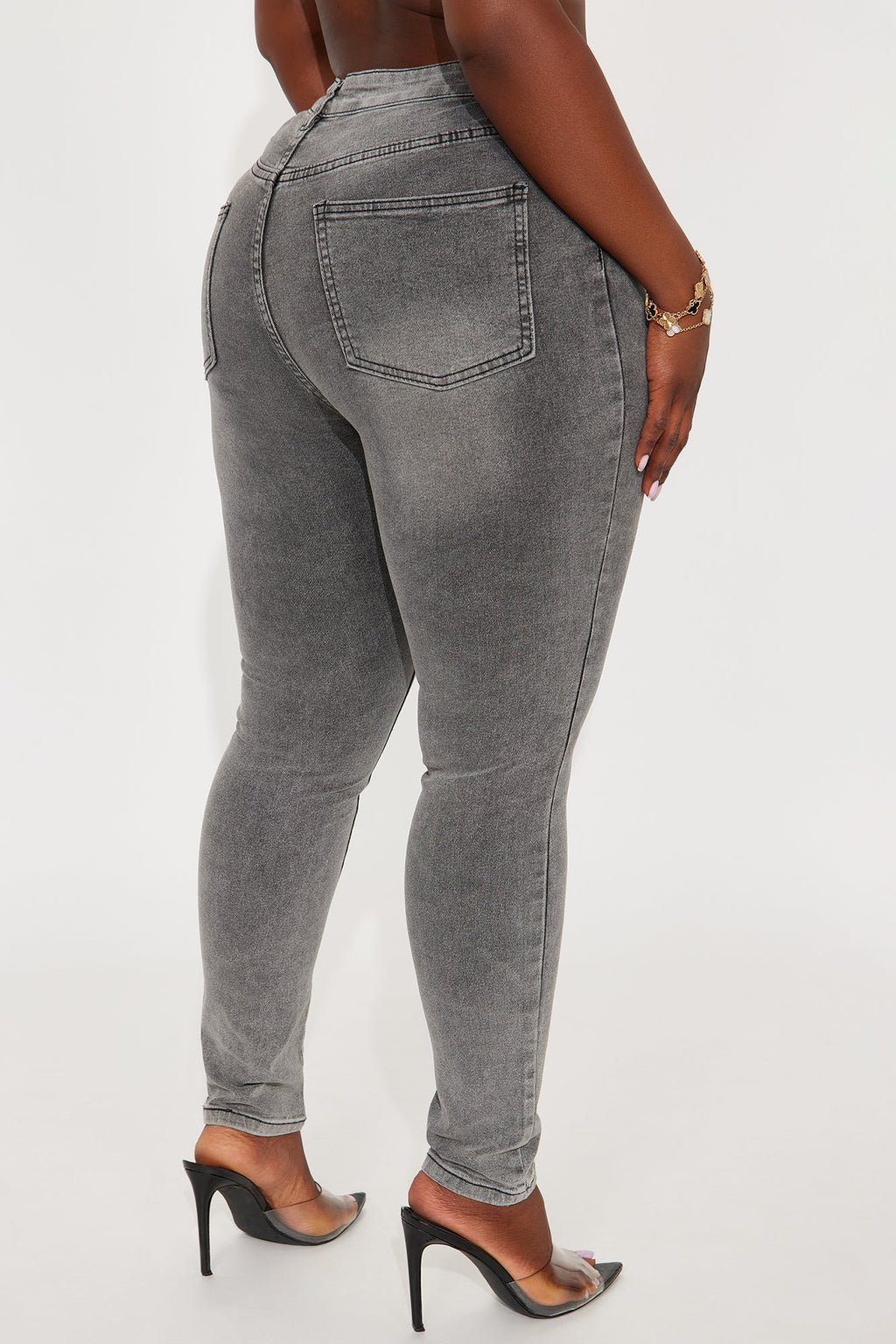 In The Black Skinny Jeans - Grey