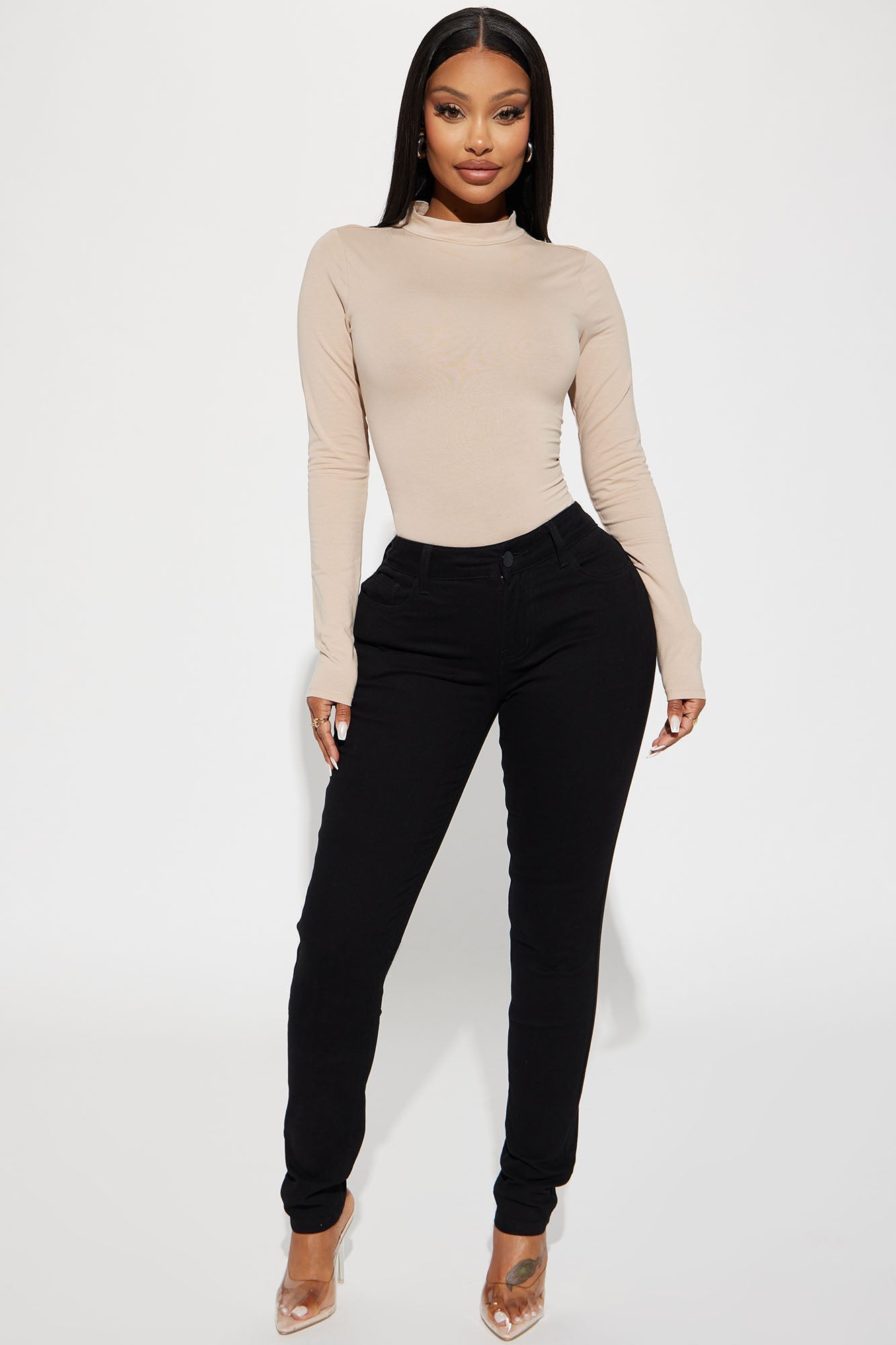 Skinny Uniform Pants - Black