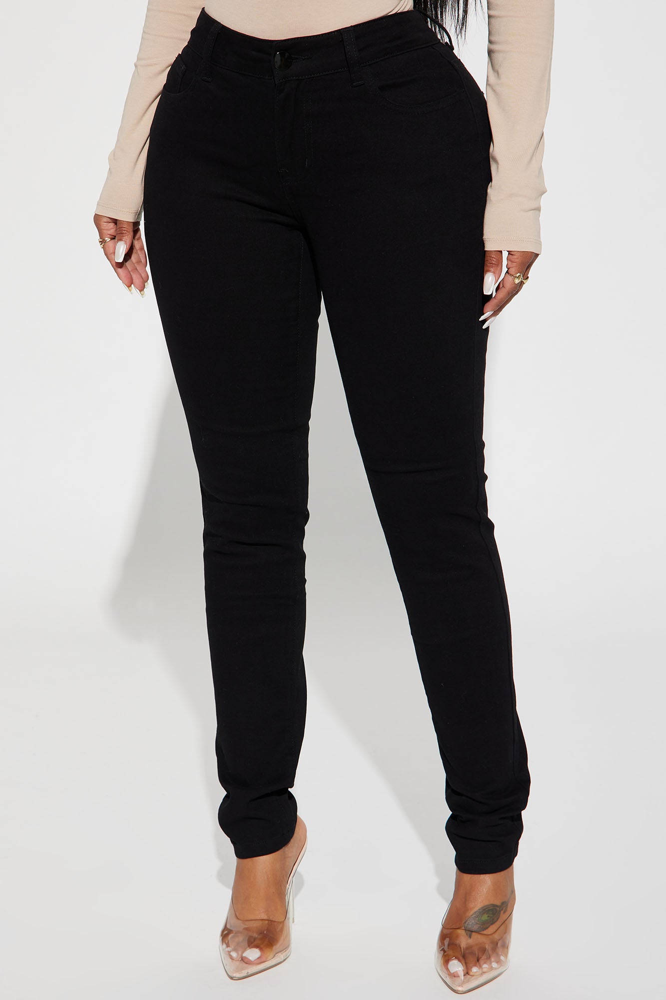 Skinny Uniform Pants - Black