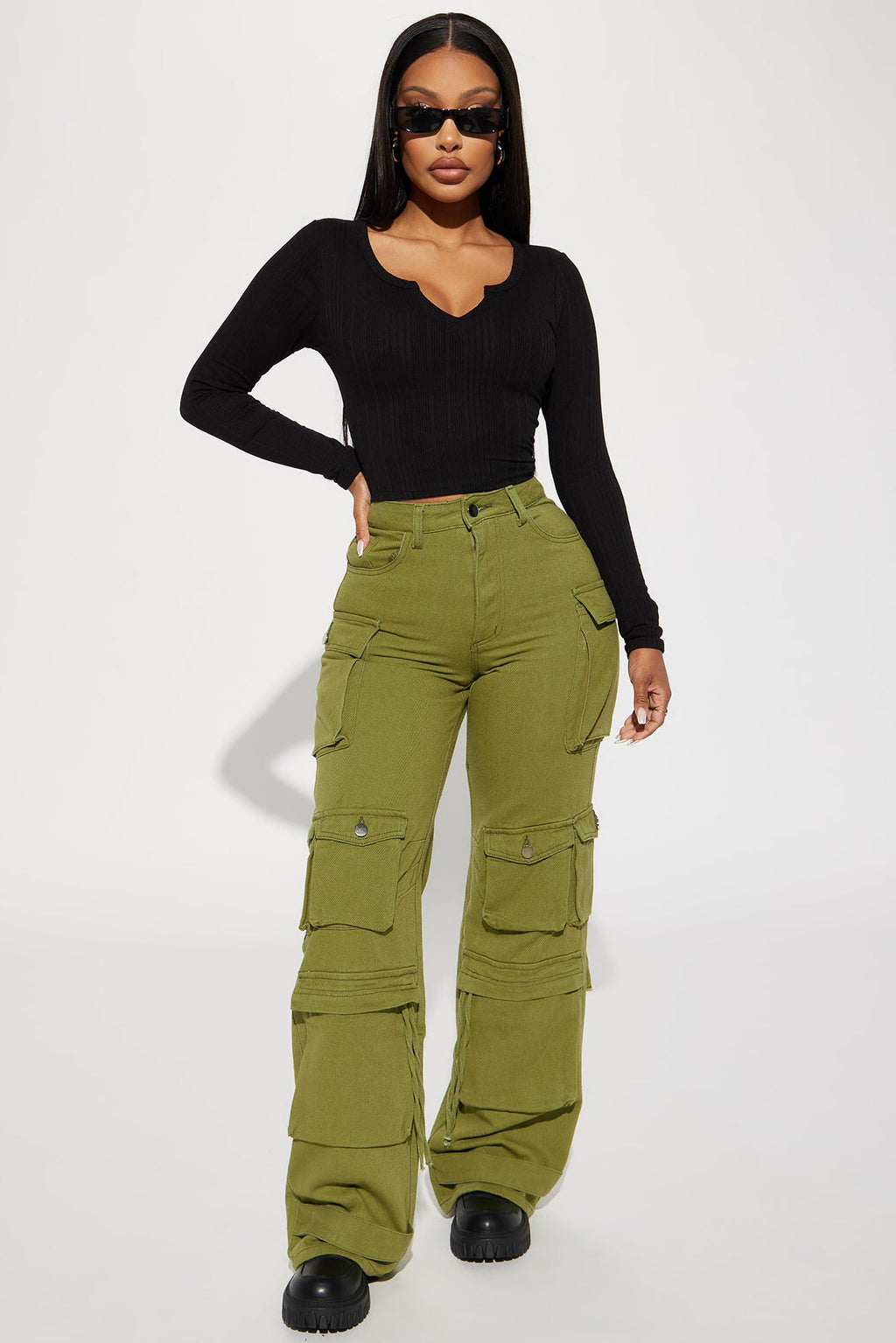 Koryn Ribbed Top - Black