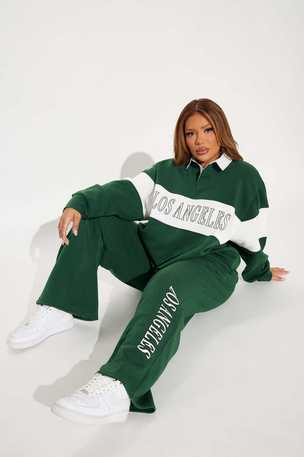 Living The LA Life Pant Set - Hunter