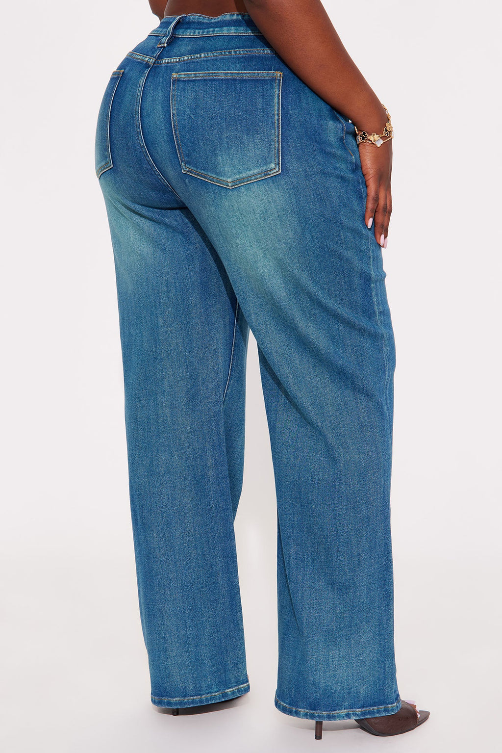 All The Time Tinted Straight Leg Jeans - Medium Wash