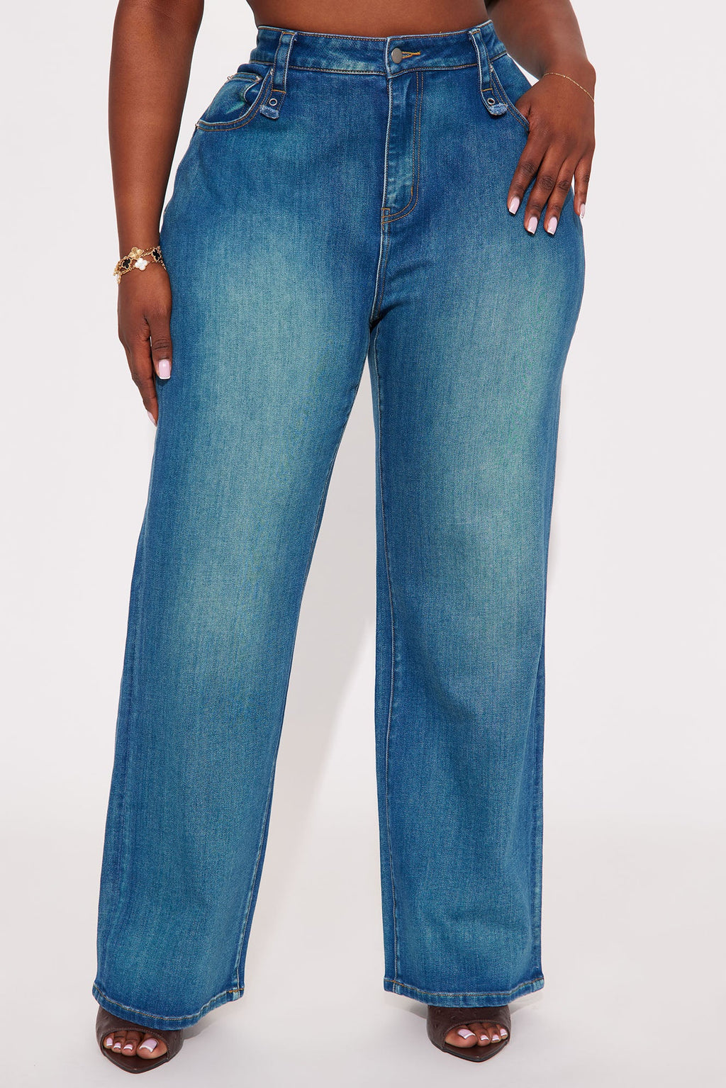 All The Time Tinted Straight Leg Jeans - Medium Wash