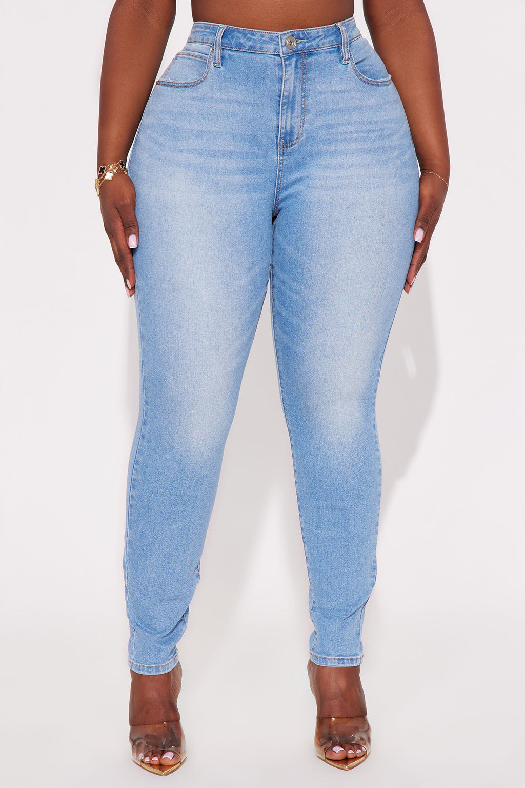 Sleek Fit Mid Rise Skinny Jean - Light Wash