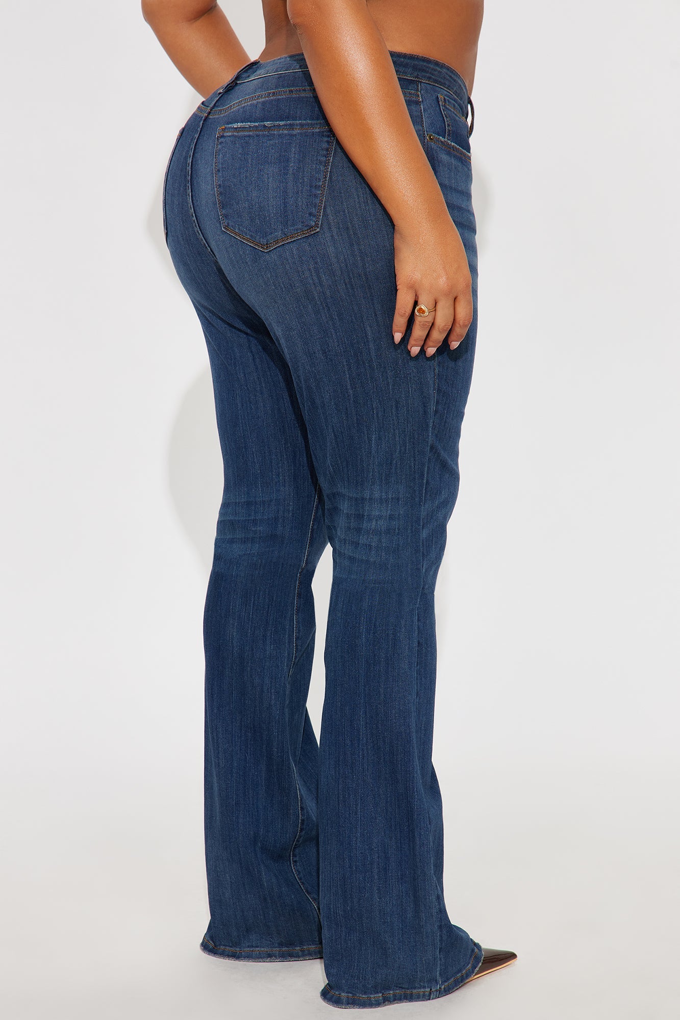 Tall Out Of My Way Low Rise Bootcut Jean - Dark Wash