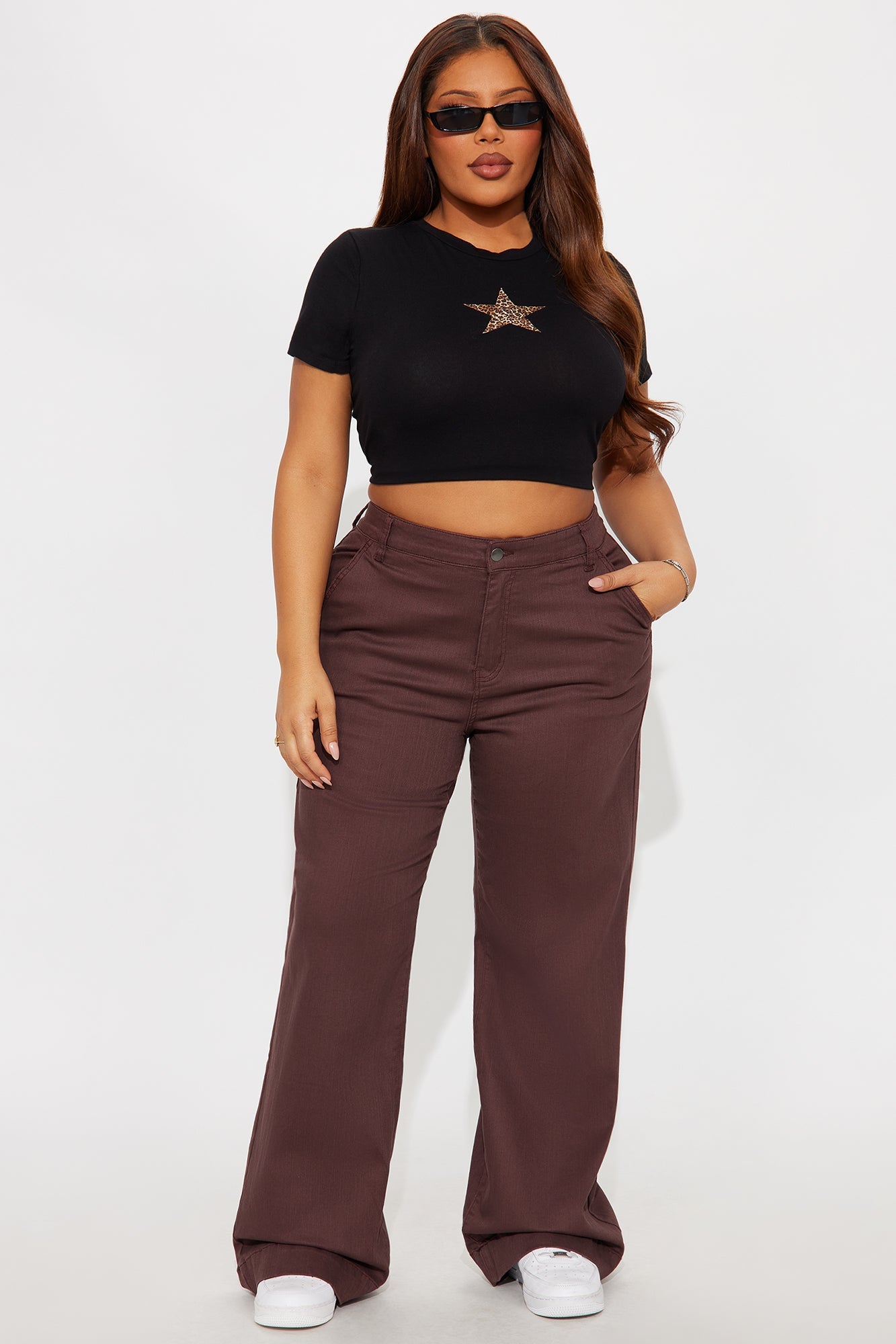Margot Classic Color Trouser Jean - Brown