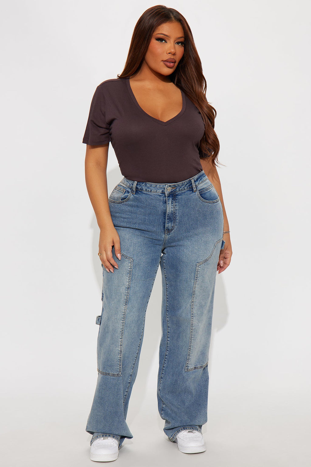 Carlisle Carpenter Stretch Straight Leg Jeans - Medium Wash