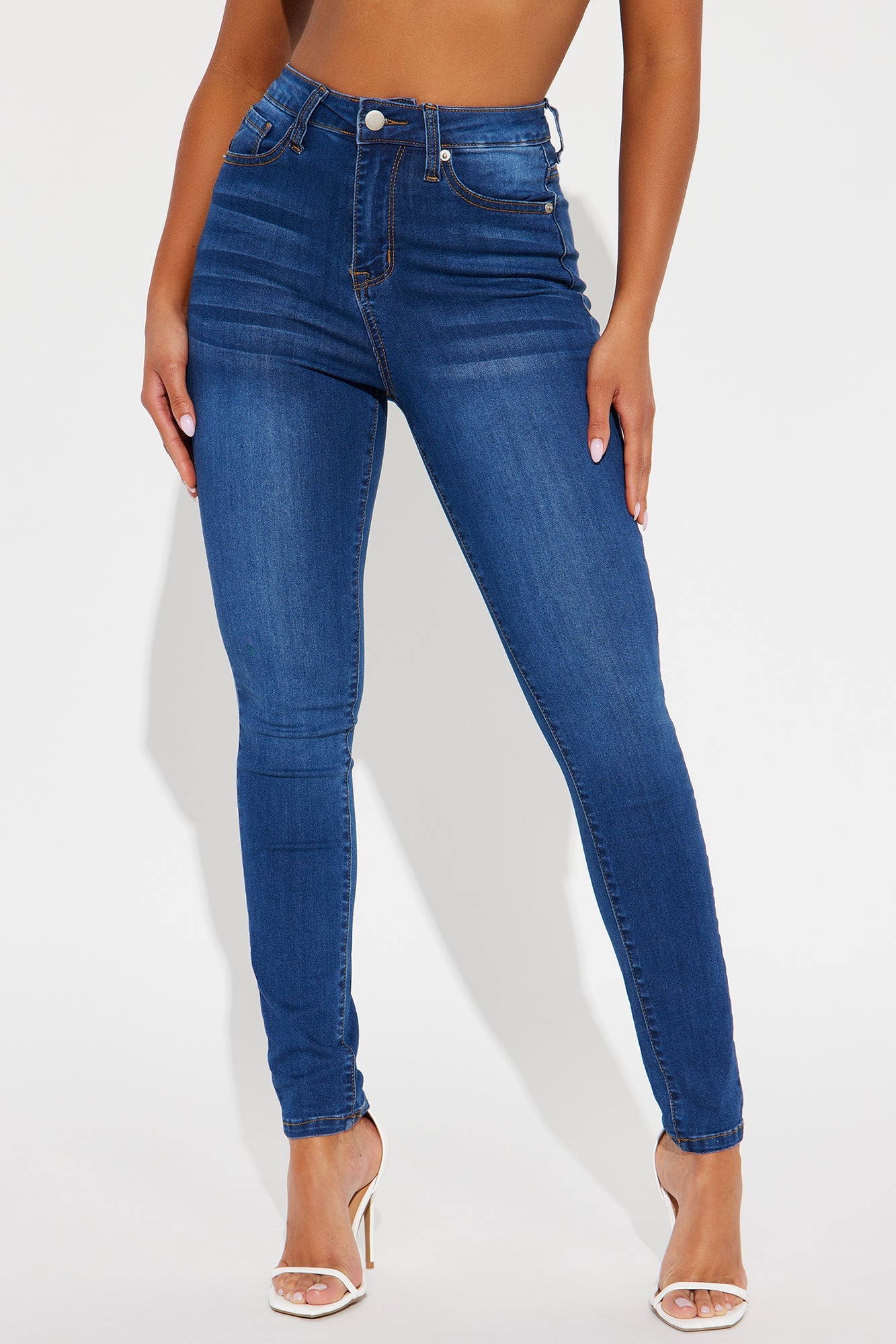 Imani Stretch Skinny Jeans - Dark Wash