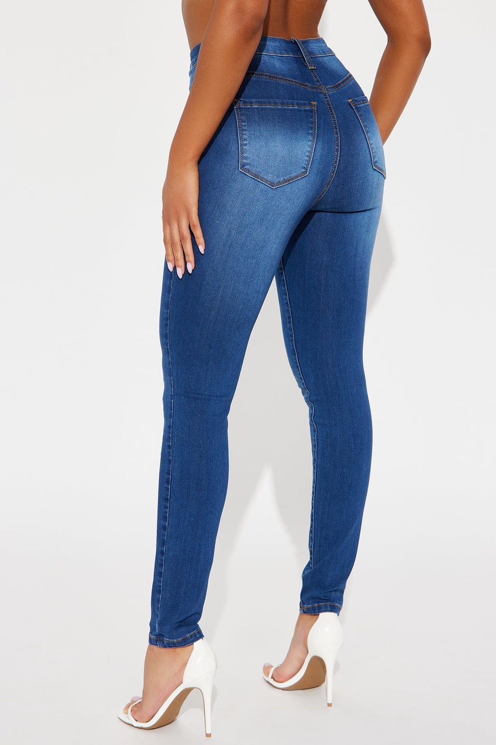 Imani Stretch Skinny Jeans - Dark Wash