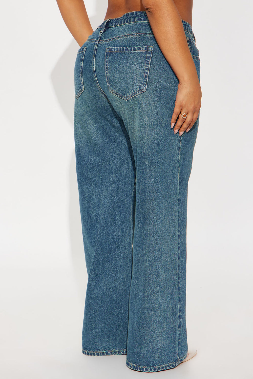 Westside Low Rise Wide Leg Jean - Vintage Wash