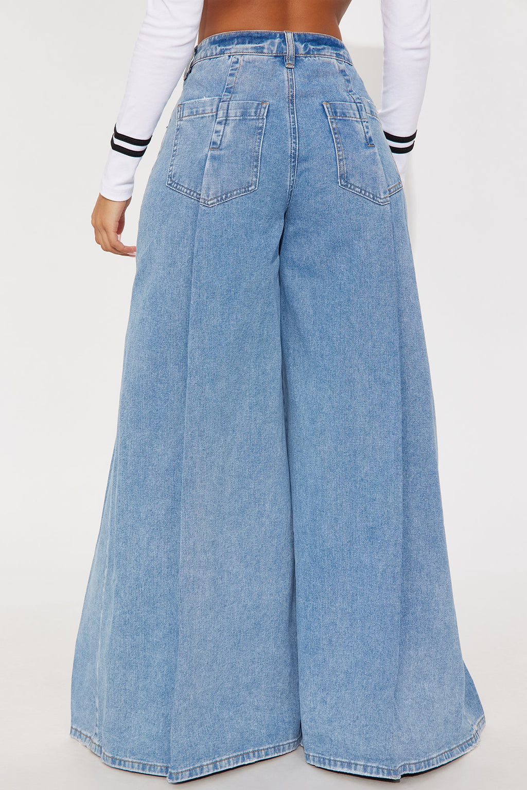 Eastside Wide Leg Denim Jeans - Light Wash